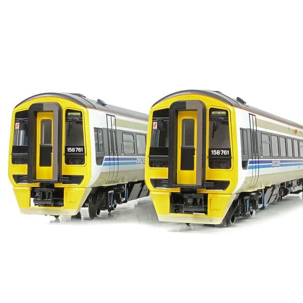 Bachmann 31-496SF Class 158 2-Car DMU 158761 BR Provincial (Express) OO Gauge