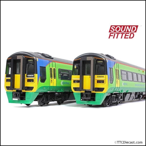Bachmann 31-516ASF Class 158 2-Car DMU 158856 Central Trains - OO Gauge