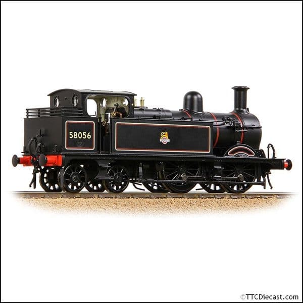 Bachmann 31-742B MR 1532 (1P) Tank 58056 BR Lined Black (Early Emblem), OO Gauge
