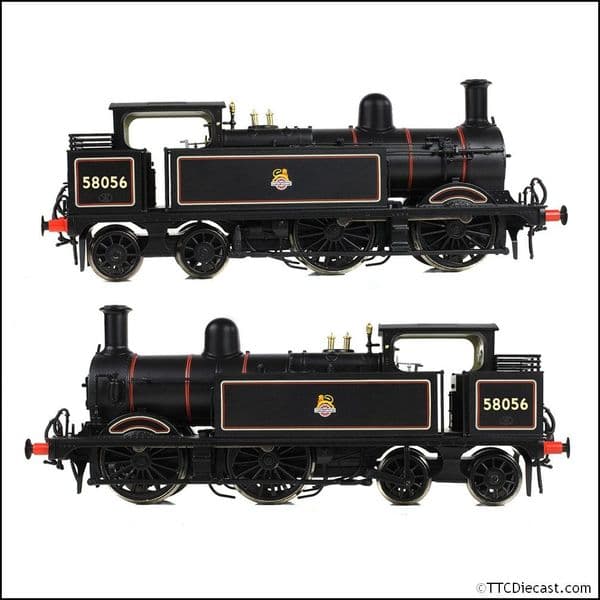 Bachmann 31-742B MR 1532 (1P) Tank 58056 BR Lined Black (Early Emblem), OO Gauge