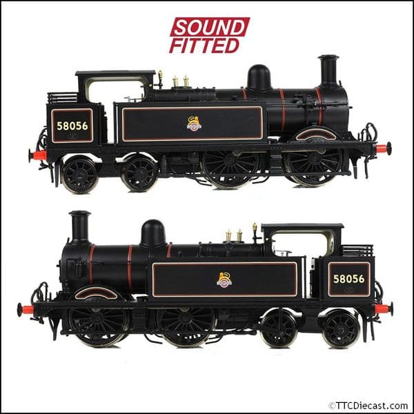 Bachmann 31-742BSF MR 1532 (1P) Tank 58056 BR Lined Black (Early Emblem), OO Gauge
