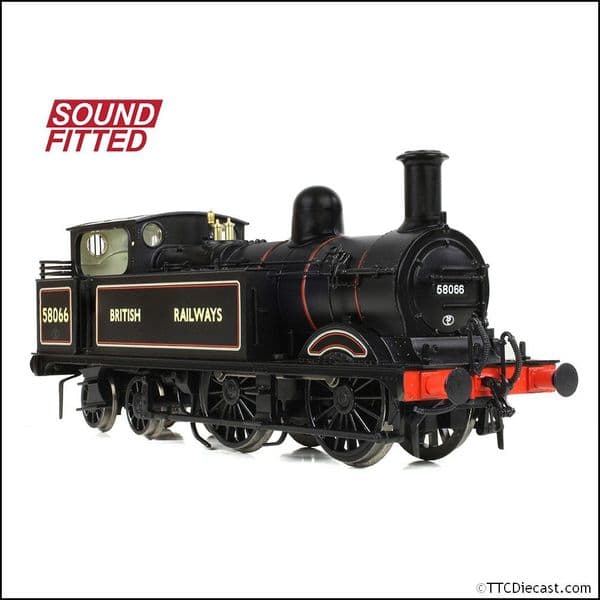 Bachmann 31-743SF MR 1532 (1P) Tank 58066 BR Lined Black (British Railways), OO Gauge