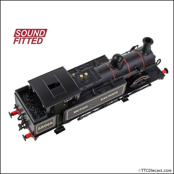 Bachmann 31-743SF MR 1532 (1P) Tank 58066 BR Lined Black (British Railways), OO Gauge