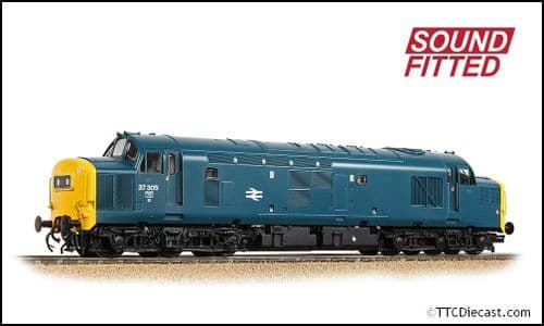 Bachmann 35-303SF Class 37/0 Centre Headcode 37305 BR Blue OO Gauge