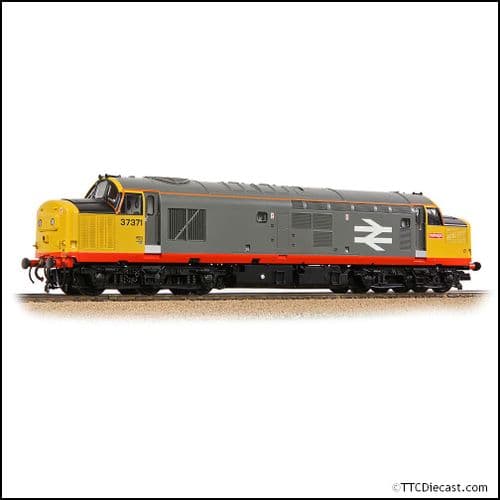 Bachmann 35-305 Class 37/0 Centre Headcode 37371 BR Railfeight (Red Stripe) - OO Gauge