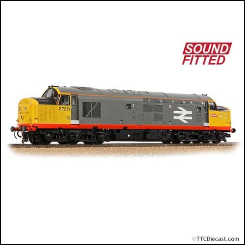Bachmann 35-305SF Class 37/0 Centre Headcode 37371 BR Railfeight (Red Stripe) - OO Gauge