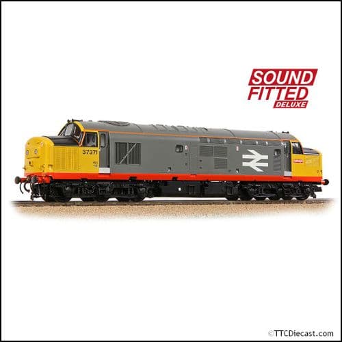 Bachmann 35-305SFX Class 37/0 Centre Headcode 37371 BR Railfeight (Red Stripe) - OO Gauge