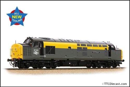 Bachmann 35-308 Class 37/0 37201 'St. Margaret' BR Eng. Grey & Yellow - OO Gauge