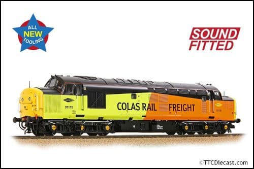 Bachmann 35-310SF Class 37/0 Centre Headcode 37175 Colas Rail OO Gauge