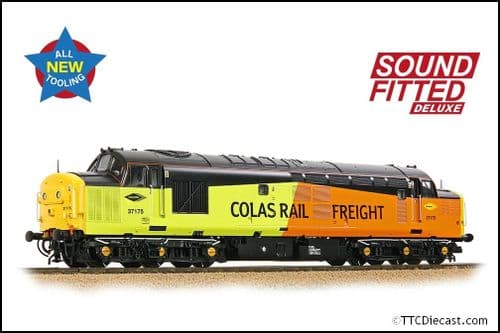 Bachmann 35-310SFX Class 37/0 Centre Headcode 37175 Colas Rail OO Gauge