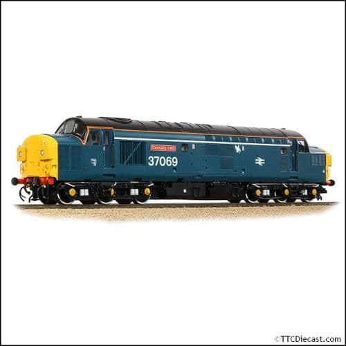 Bachmann 35-312 Class 37/0 Split H/Code 37069 Thornaby TMD Blue (White Stripe) - OO Gauge