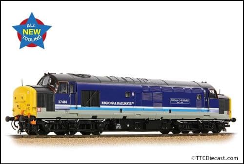 Bachmann 35-338 Cl 37/4 37414 'Cathays C&W Works 1846-1993' BR Regional Railways - OO Gauge