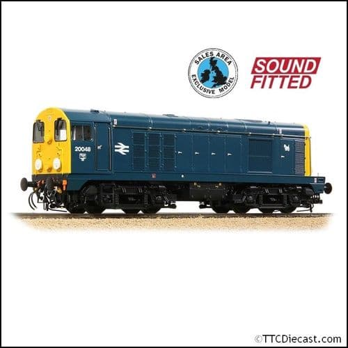 Bachmann 35-355RJSF Class 20/0 Disc Headcode 20048 BR Blue (ED) SOUND FITTED - OO Gauge