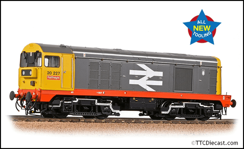 Bachmann 35-357 Class 20/0 Headcode Box 20227 BR Railfreight (Red Stripe), OO Gauge - LAST FEW