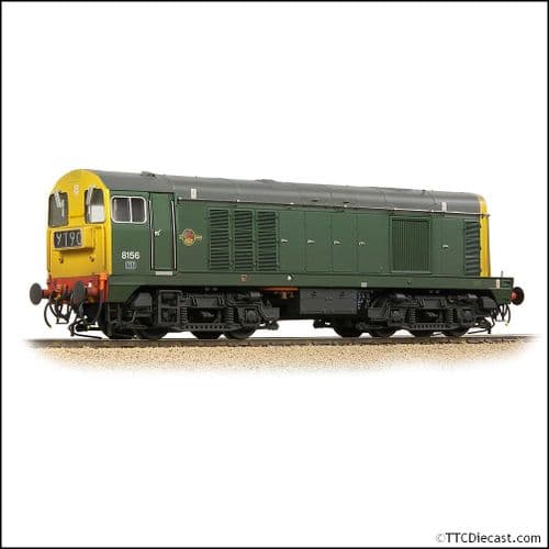 Bachmann 35-360 Class 20/0 Headcode Box 8156 BR Green (Full Yellow Ends) Weathered - OO Gauge