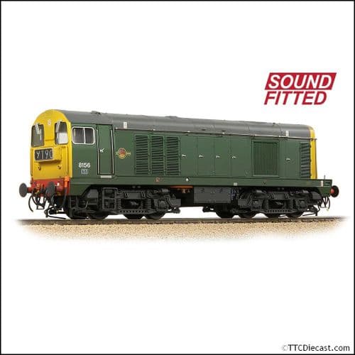 Bachmann 35-360SF Class 20/0 Headcode Box 8156 BR Green (Full Yellow Ends) Weathered - OO Gauge