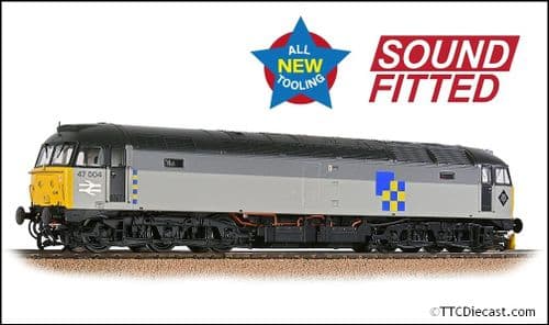 Bachmann 35-418SF Class 47/0 47004 BR Railfreight Construction Sector, OO Gauge