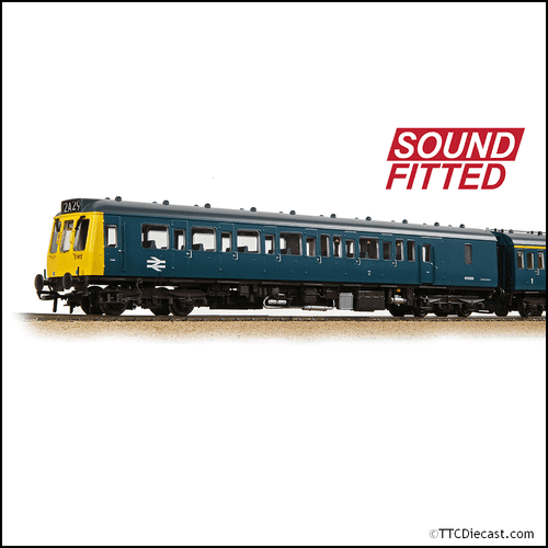 Bachmann 35-504SF Class 117 3-Car DMU L412 BR Blue - OO Gauge