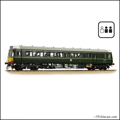 Bachmann 35-528PF Class 121 Single-Car DMU W55028 BR Green (SYP) [PF]  - OO Gauge