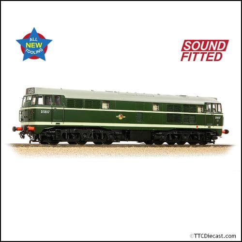 Bachmann 35-801ASF Class 30 D5617 BR Green (Late Crest) - OO Gauge