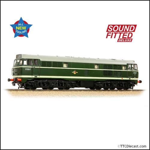 Bachmann 35-801ASFX Class 30 D5617 BR Green (Late Crest) - OO Gauge