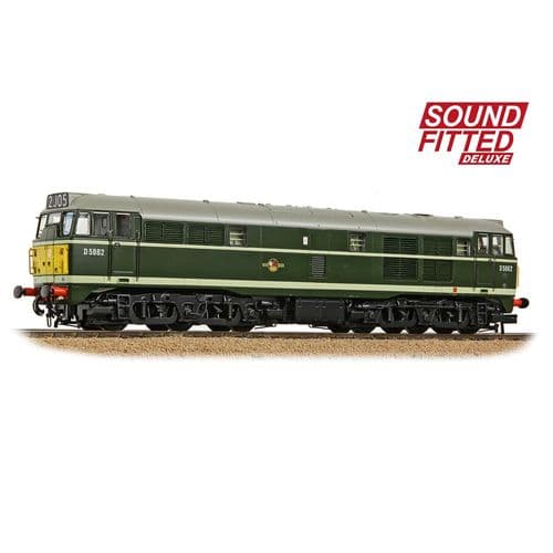 Bachmann 35-802ASFX Class 30 D5862 BR Green (SYE) (DCC SOUND) DELUXE OO Gauge *PRE ORDER £318.71*