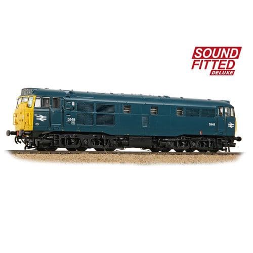 Bachmann 35-803ASFX Class 31/1 5848 BR Blue (DCC SOUND) DELUXE OO Gauge *PRE ORDER £318.71*
