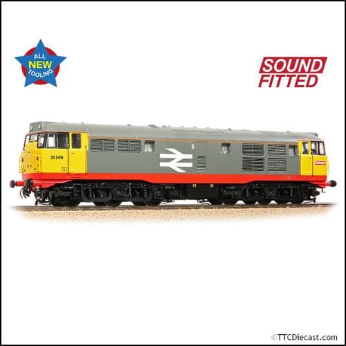Bachmann 35-821ASF Class 31/1 Refurb'31149 BR Railfreight (Red Stripe) - OO Gauge