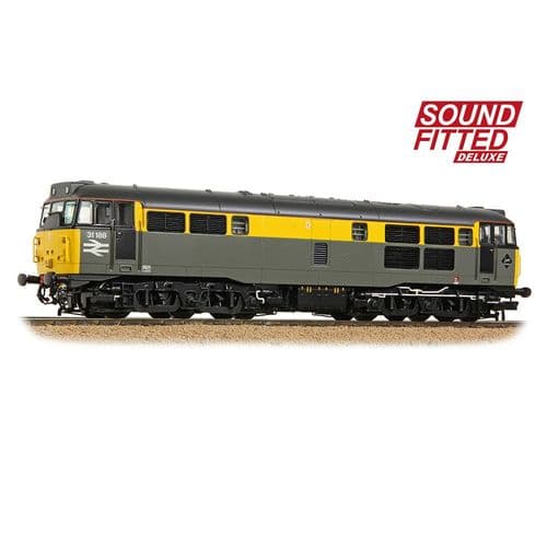 Bachmann 35-822SFX Class 31/1 31188 BR Engineers Grey & Yellow (DCC SOUND) DELUXE OO Gauge *PRE ORDER £318.71*