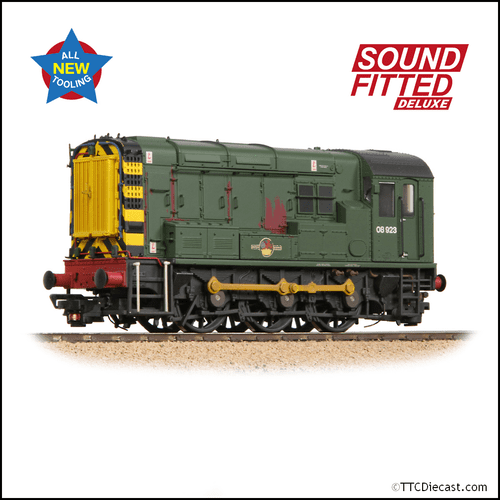 Bachmann 35-926SFX Class 08 08923 BR Green (Wasp Stripes) [W] OO Gauge - PRE ORDER £310.21