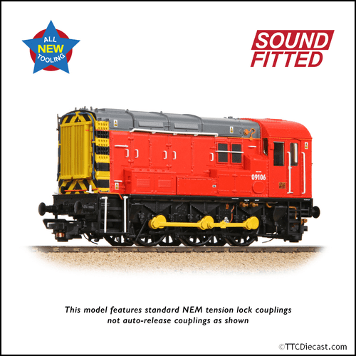 Bachmann 35-930SF Class 09 09106 DB Red (Unbranded) OO Gauge - PRE ORDER £271.96
