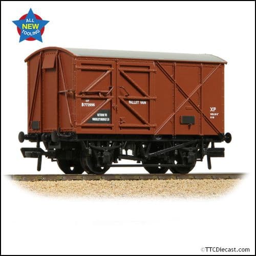 Bachmann 38-950A BR 12T Palvan 'Pallet Van' BR Bauxite (Early) - OO Gauge