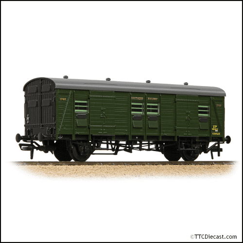 Bachmann 39-531A SR CCT 'Covcar' Covered Carriage Truck SR Maunsell Green, OO Gauge