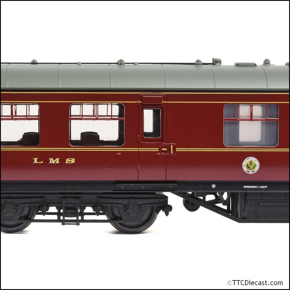 Bachmann 39780 LMS 50ft Inspection Saloon LMS Crimson Lake OO Gauge