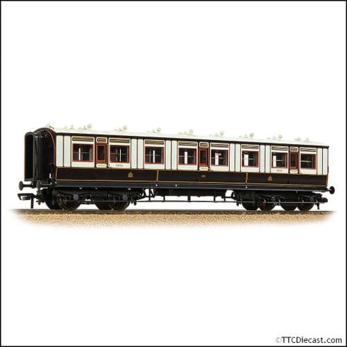 Bachmann 39-870A LNWR 50ft Arc Roof Third Corridor LNWR Dark Claret & White - OO - PRE ORDER £98.96