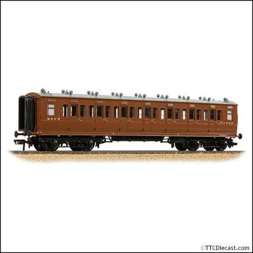 Bachmann 39-871 LNWR 50ft Arc Roof Third Corridor M&GN Brown - OO Gauge - PRE ORDER £89.96