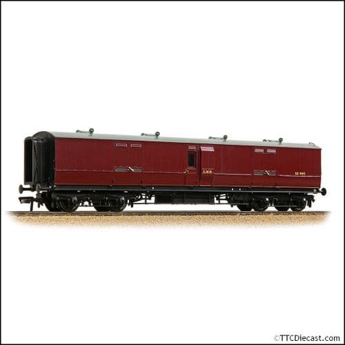 Bachmann 39-893 LNWR 50ft Arc Roof Full Brake LMS Crimson Lake - OO Gauge