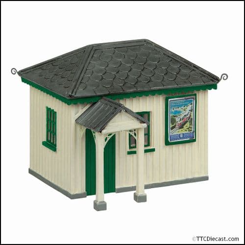 Bachmann 44-0190B Narrow Gauge (OO9) Platform Waiting Room - Green and Cream OO-9 Gauge