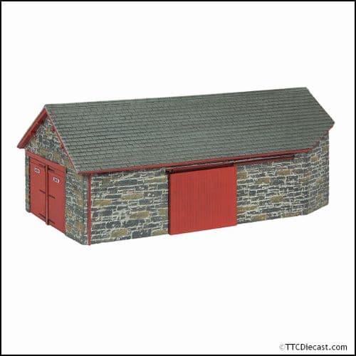 Bachmann 44-0197R Narrow Gauge (OO9) Harbour Station Goods Shed - Red OO-9 Gauge