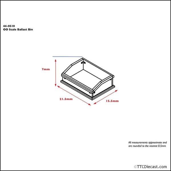Bachmann 44-0510 Ballast Bins (x2), OO Gauge