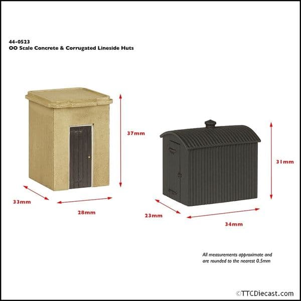 Bachmann 44-0523 Lineside Huts (x2) OO Gauge