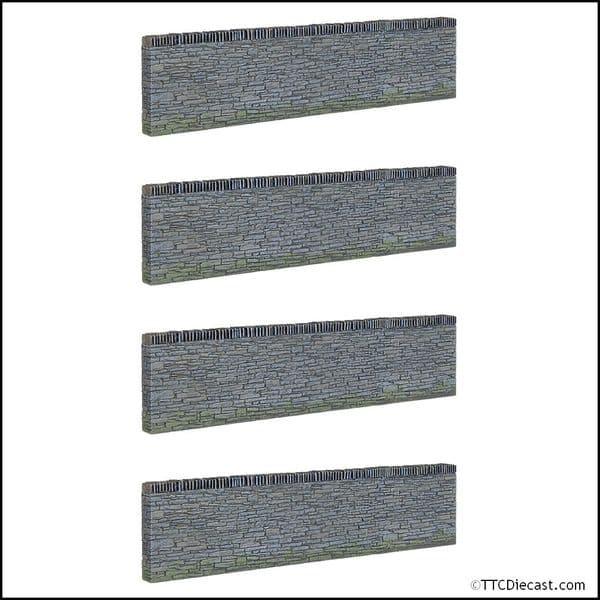 Bachmann 44-599 Narrow Gauge Slate Retaining Walls (x4) - OO Gauge