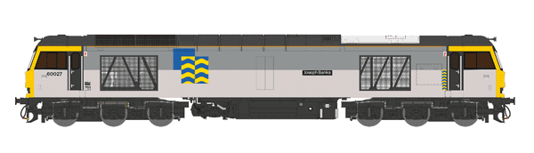 Cavalex Class 60 60027 Joseph Banks Triple Grey Petroleum, OO Gauge, DCC SOUND