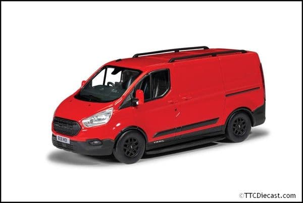 Corgi Vanguard VA15102 Ford Transit Custom Trail, Race Red - 1:43 Scale