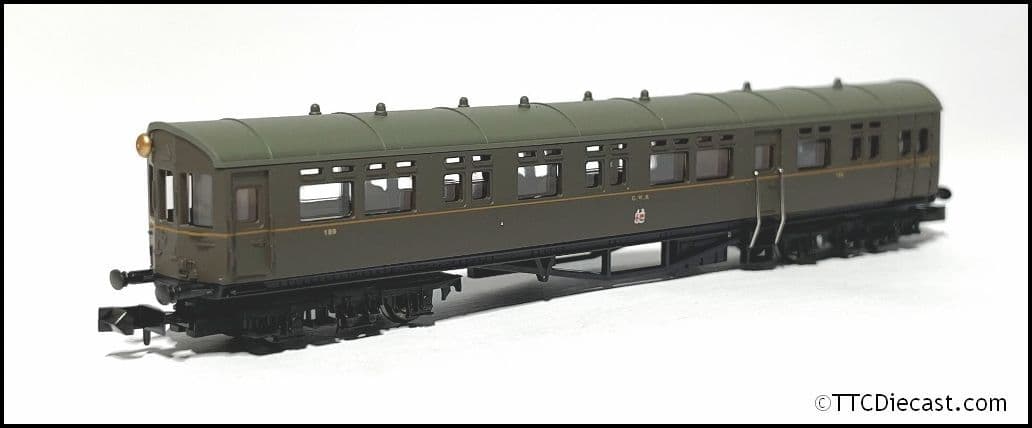 Dapol 2P-004-016 Autocoach GWR Twin Cities Brown/Orange Lining N Gauge