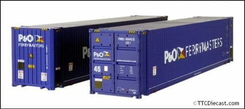 Dapol 4F-028-015 45Ft Container High Cube P&O Ferrymasters * 2 Prestine, OO Gauge *LAST FEW*