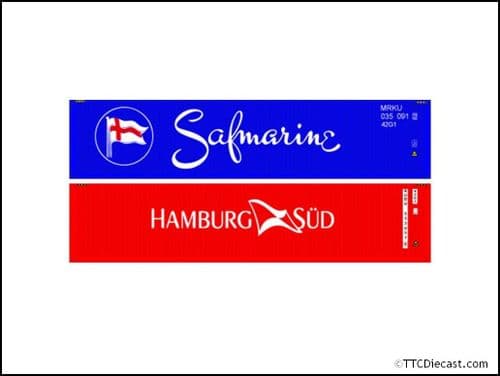 Dapol 4F-028-174 40ft Container Set (2) Hamburg/Safmarine OO Gauge - PRE ORDER £17.67