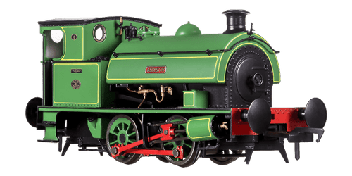 Dapol 4S-024-001S HL 0-4-0 4 'Asbestos' Green Lined Yellow (DCC-Sound) OO Gauge