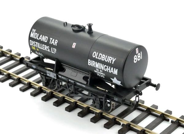 Dapol 7F-063-005 14t Anchor Mounted Class B Tank Wagon Midland Tar Dist 881, O Gauge