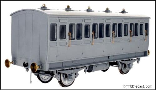 Dapol 7P-020-800L Stroudley 4 Wheel Main Line Composite Coach 301 Mahogany LIGHT